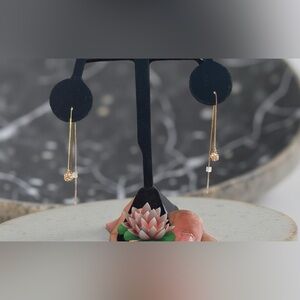 14k Gold Dangle Earrings FIRM